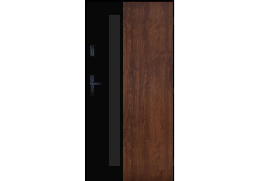 Zdjęcie: Drzwi zewnętrzne galileo orzech 90l komplet PANTOR