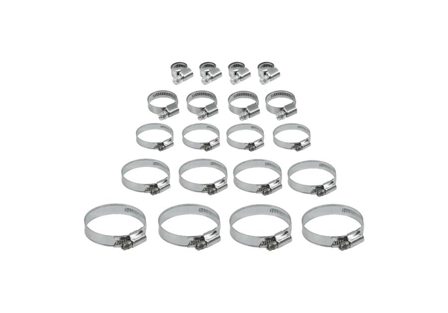 Zdjęcie: Zestaw opasek ślimakowych małych 8-32 mm 20 sztuk TECRA