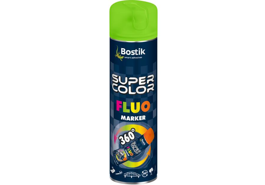 Zdjęcie: Lakier 360  do znakowania Super Color Fluo Marker 360  zielony 500 ml BOSTIK