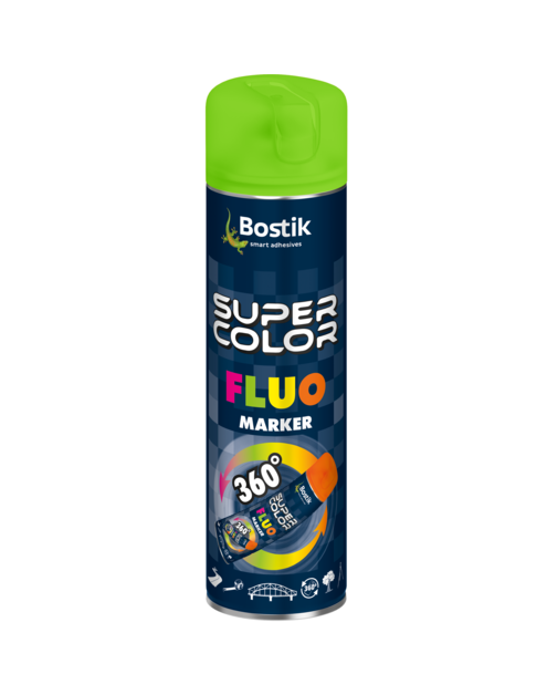 Zdjęcie: Lakier 360  do znakowania Super Color Fluo Marker 360  zielony 500 ml BOSTIK