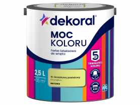 Farba lateksowa Moc Koloru groszkowy pastelowy 2,5 L DEKORAL