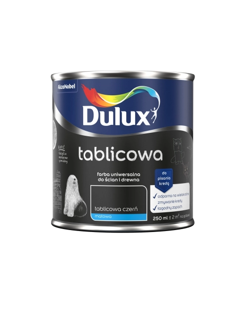 Zdjęcie: Farba tablicowa 0,25 L czerń DULUX