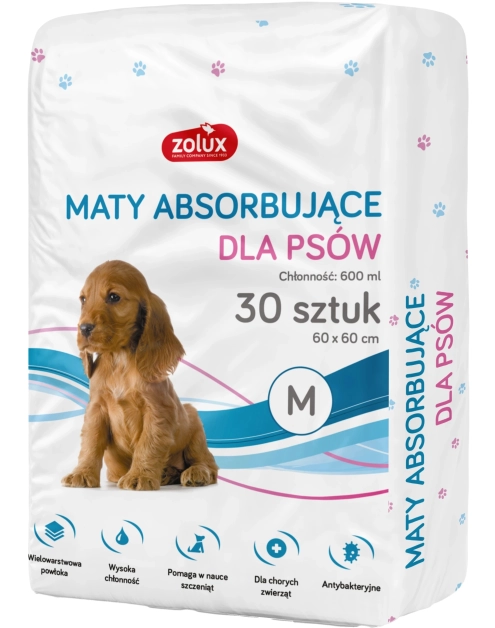 Zdjęcie: Podkłady higieniczne dla psa 60x60 cm, 30 sztuk ZOLUX