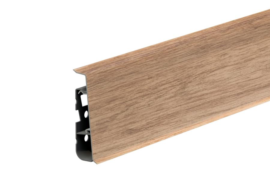 Zdjęcie: Listwa przypodłogowa PVC Hi Line Prestige 2,2x7,5 cm 2,50 m Dąb Newada Mat CEZAR