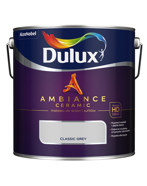Zdjęcie: Farba ceramiczna Ambiance Classic Grey 2,5 L DULUX