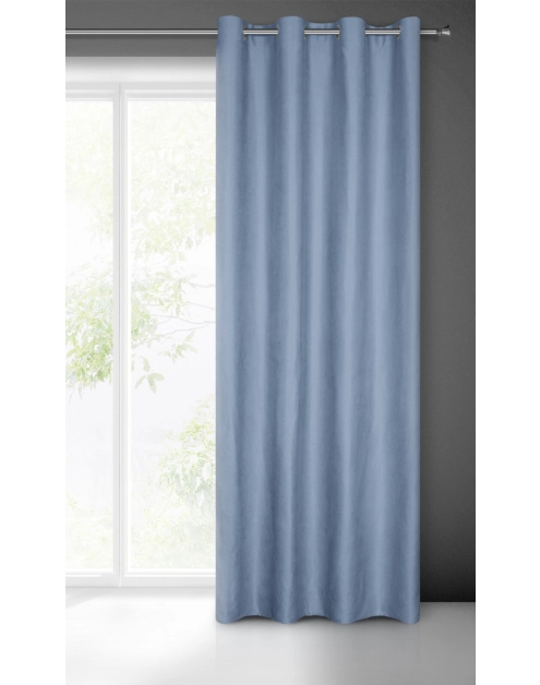 Zdjęcie: Zasłona gotowa Ada 140x250 cm ciemnoniebieski EUROFIRANY