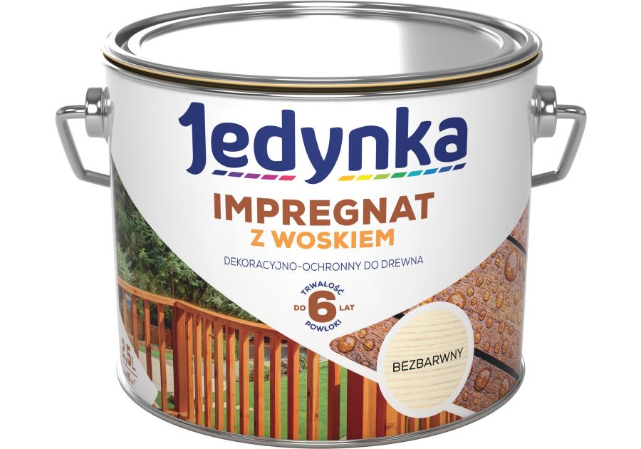Zdjęcie: Impregnat do drewna z woskiem bezbarwny 2,5 L JEDYNKA