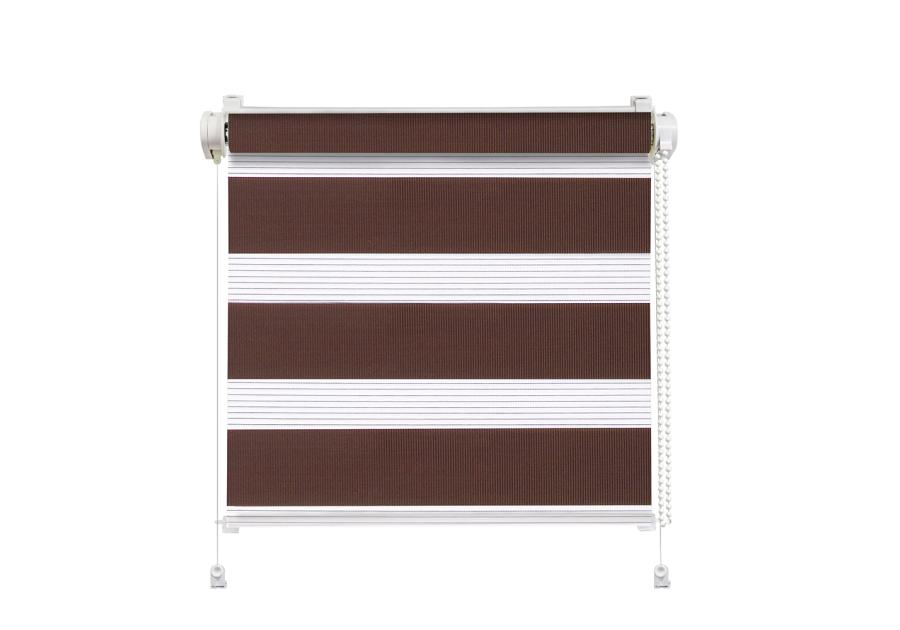 Zdjęcie: Roleta mini dzień i noc Click Classic 57x140 cm brąz MARDOM