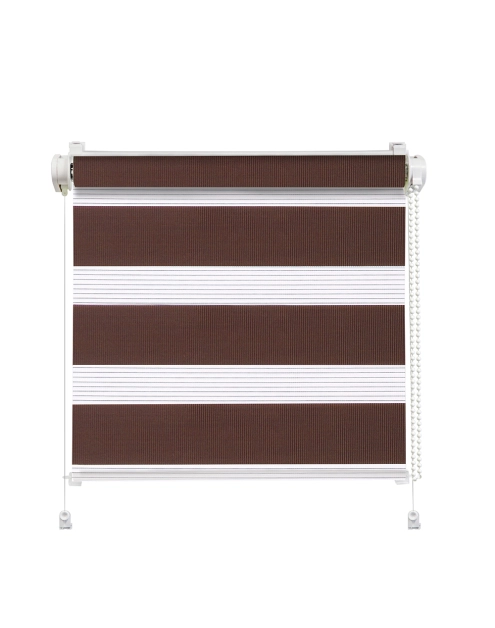 Zdjęcie: Roleta mini dzień i noc Click Classic 57x140 cm brąz MARDOM