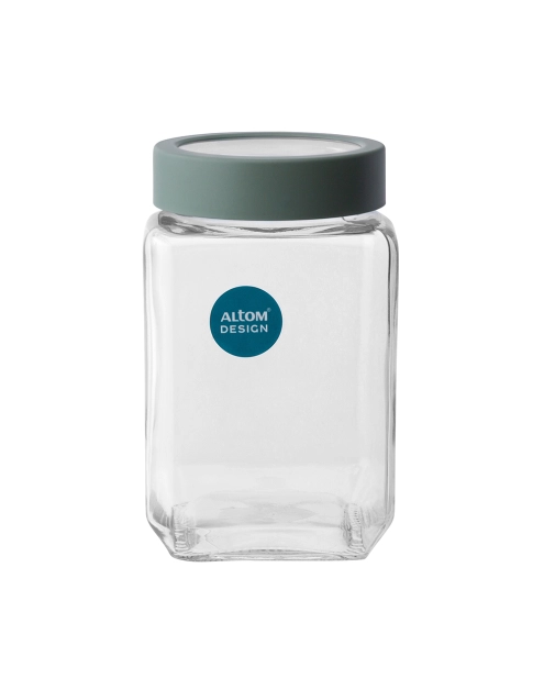 Zdjęcie: Pojemnik kwadratowy z szałwiową pokrywką 700 ml ALTOM DESIGN