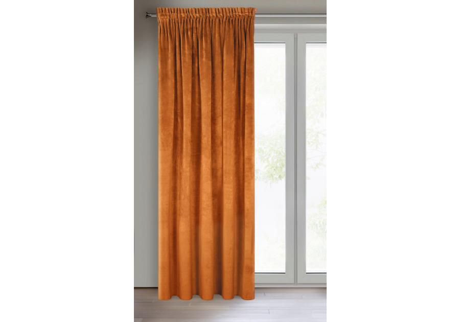 Zdjęcie: Zasłona gotowa Villa na taśmie 140x270 cm rudy EUROFIRANY