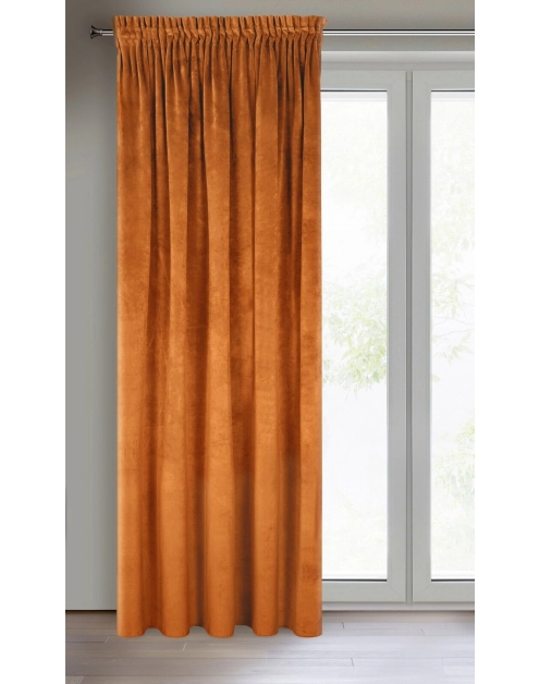 Zdjęcie: Zasłona gotowa Villa na taśmie 140x270 cm rudy EUROFIRANY