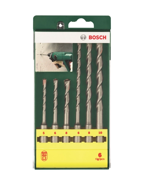Zdjęcie: Zestaw wierteł udarowych SDS plus, 6 sztuk BOSCH