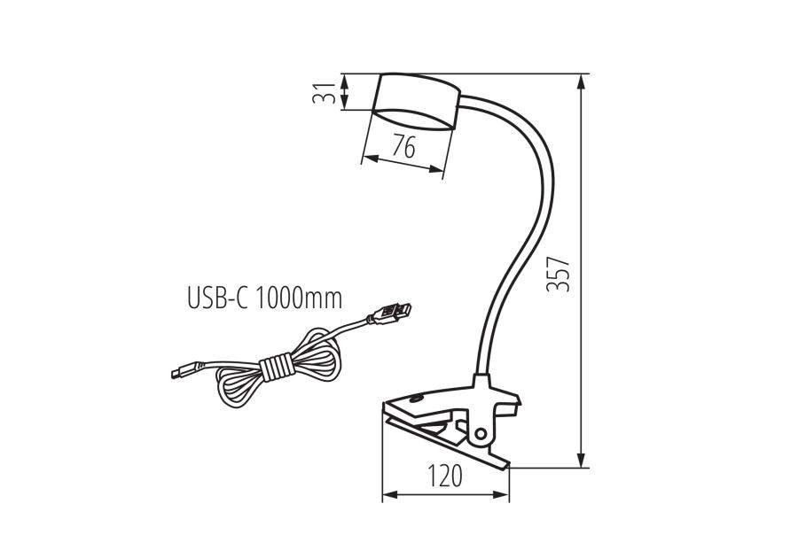 Zdjęcie: Lampka biurkowa LED Conses KINGBERRY