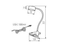 Zdjęcie: Lampka biurkowa LED Conses KINGBERRY