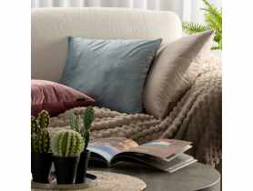 Poduszka dekoracyjna Madie 45x45 cm ciemnoturkusowa EUROFIRANY