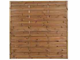 Płot pełny Pia R34 prosty 180x180 cm brąz SOBEX