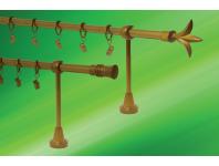 Zdjęcie: Karnisz podwójny Nokaut fi 16 mm - 240 cm kulka satyna KARWEL