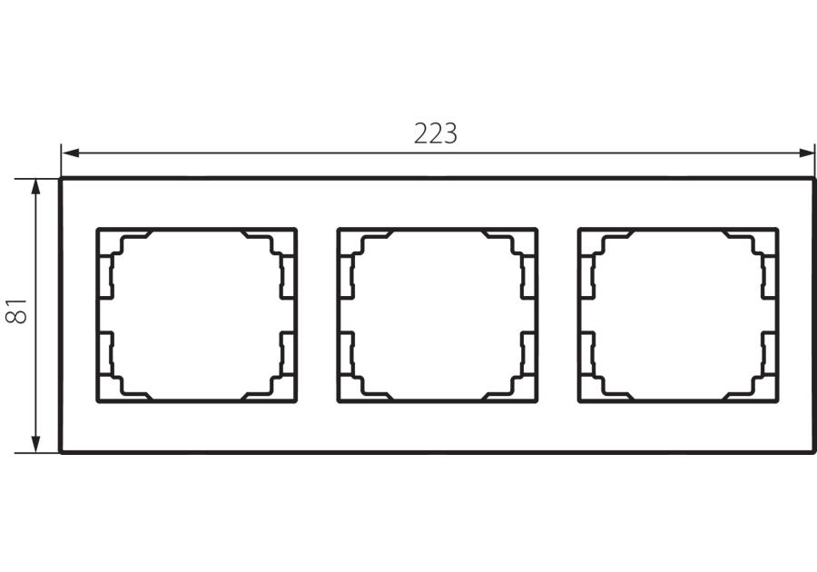 Zdjęcie: Ramka Logi x3 02-1480-042 MOWION