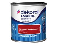 Zdjęcie: Emalia ftalowa Emakol Strong czerwony karminowy 0,2 L DEKORAL