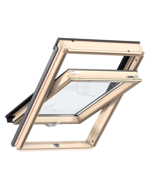 Zdjęcie: Okno GZL 1051B drewniane otwierane od dołu, 94x140 cm VELUX