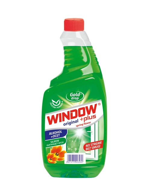 Zdjęcie: Płyn do mycia szyb 750 ml zapas z octem WINDOW PLUS