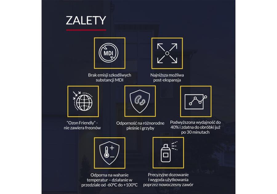 Zdjęcie: Piana pistoletowa 65 Zimowa (-20) 750 ml TYTAN PROFESSIONAL