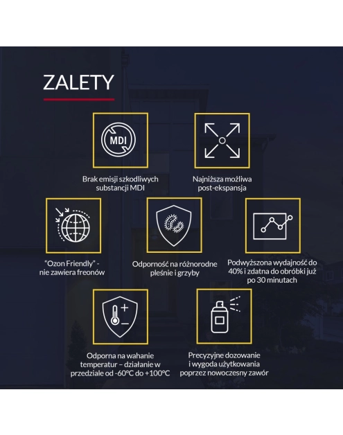 Zdjęcie: Piana pistoletowa 65 Zimowa (-20) 750 ml TYTAN PROFESSIONAL