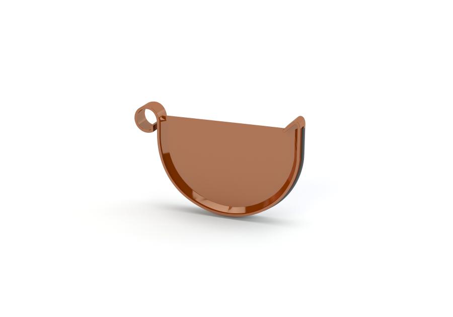 Zdjęcie: Denko rynny uniwersalne 125 mm miedziany Magnat GAMRAT