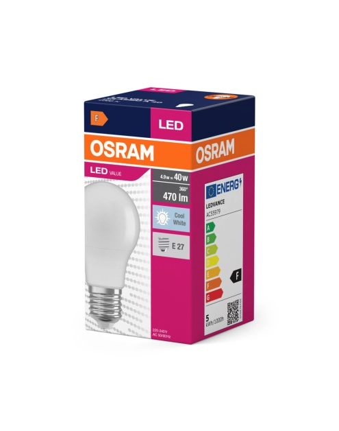 Zdjęcie: Lampa LED Value Classic A 4.9W 840 Frosted E27 OSRAM