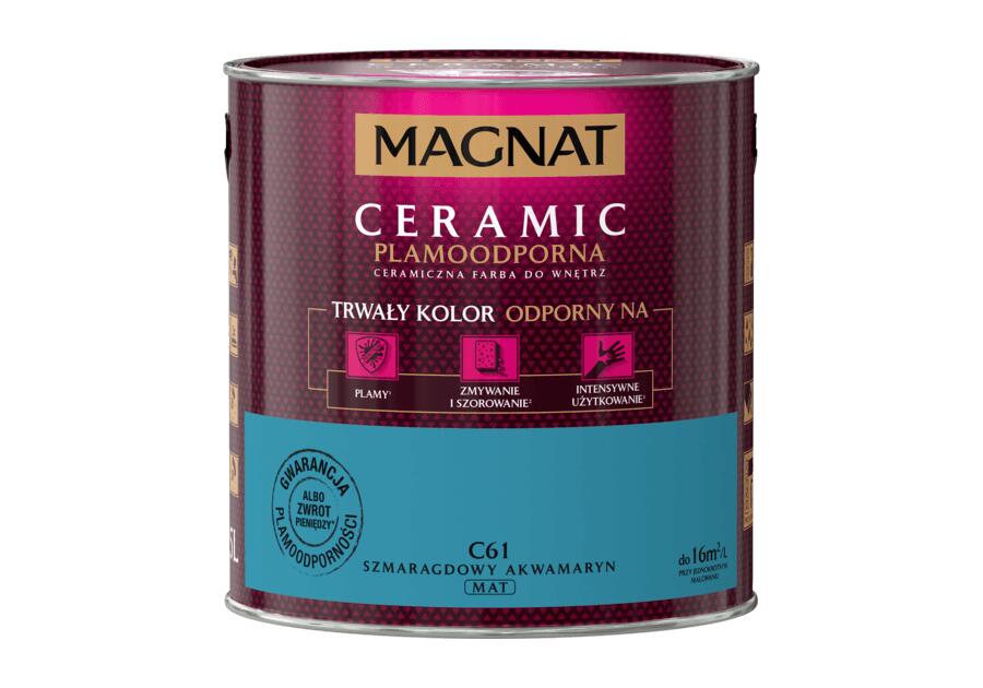 Zdjęcie: Farba ceramiczna 2,5 L szmaragdowy akwamaryn MAGNAT CERAMIC