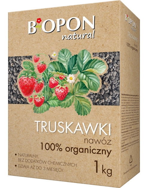 Zdjęcie: Nawóz do truskawek organiczny granulat 1 kg BOPON NATURAL