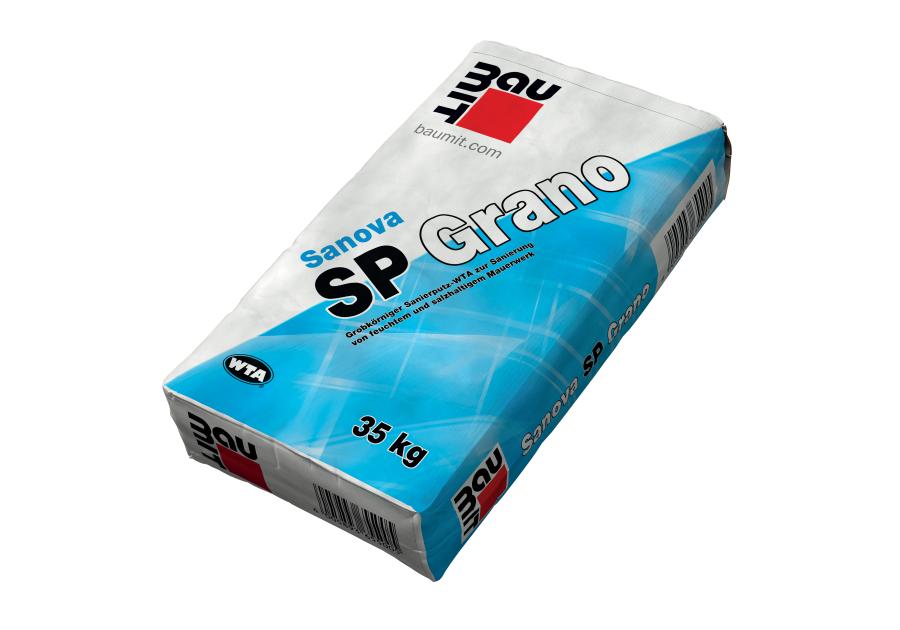 Zdjęcie: Tynk renowacyjny gruboziarnisty Sanova SP Grano 35 kg BAUMIT
