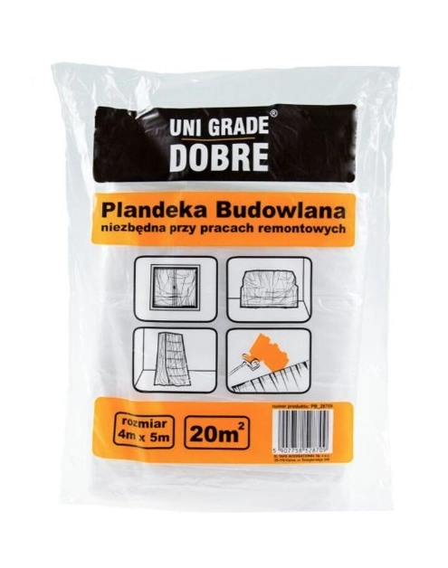 Zdjęcie: Plandeka budowlana 4x5 m BLUE DOLPHIN