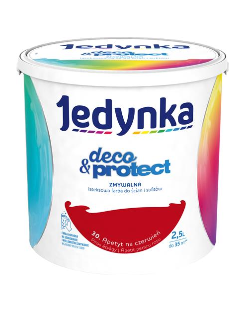 Zdjęcie: Farba lateksowa Deco&Protect Apetyt na czerwień 2,5 L JEDYNKA