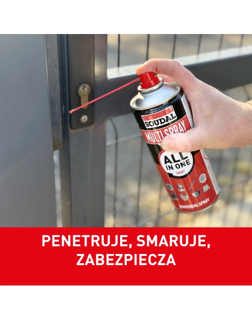 Zdjęcie: Spray wielofunkcyjny smarująco-zabezpieczający Multi Spray 400 ml SOUDAL