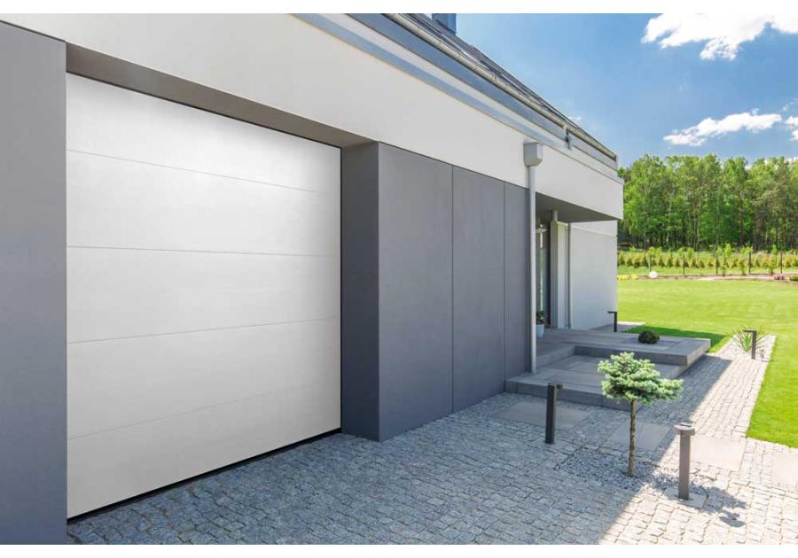 Zdjęcie: Brama segmentowa Optimal L40, biały RAL 9016, 3000x2500 mm KRONMAT