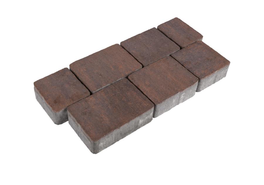 Zdjęcie: Kostka brukowa Trento 8 cm hawaii brązowo-pomarańczowy POLBRUK