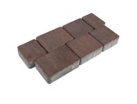 Zdjęcie: Kostka brukowa Trento 8 cm hawaii brązowo-pomarańczowy POLBRUK