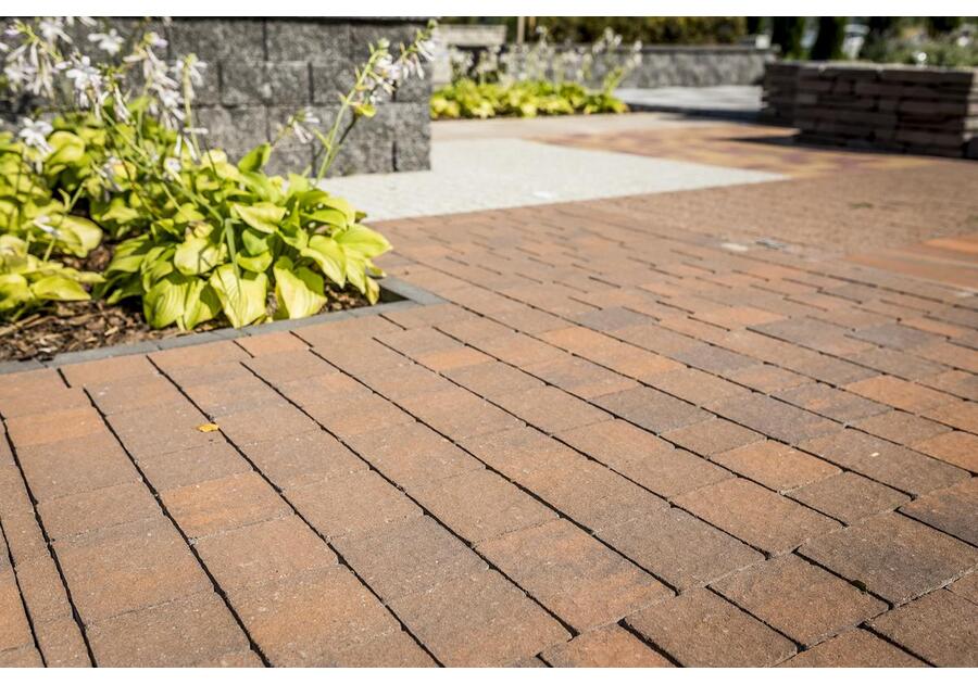 Zdjęcie: Kostka brukowa Trento 8 cm hawaii brązowo-pomarańczowy POLBRUK