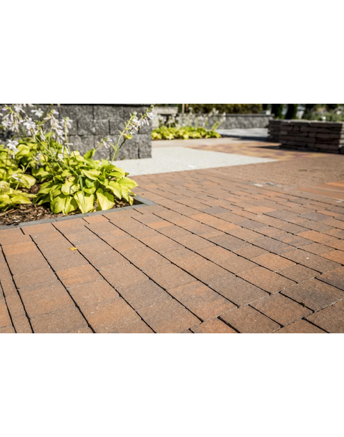 Zdjęcie: Kostka brukowa Trento 8 cm hawaii brązowo-pomarańczowy POLBRUK