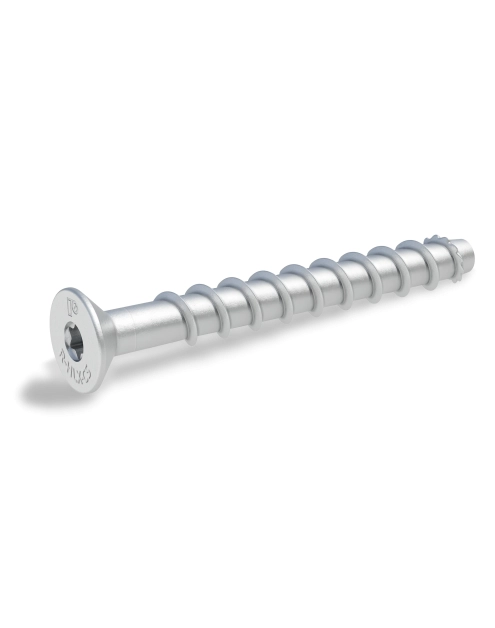 Zdjęcie: Wkręt do betonu w ocynku płatkowym z łbem stożkowym R-HLX-CS-ZF 6/7.9x50 mm RAWLPLUG