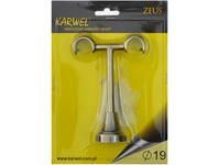 Zdjęcie: Wspornik podwójny Zeus fi 19 mm/19mm sufit nikiel KARWEL