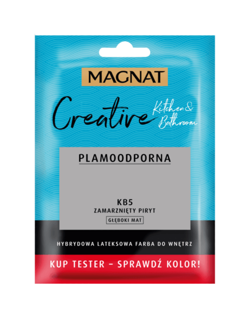 Zdjęcie: Tester farba lateksowa Creative Kitchem&Bathroom zamarznięty piryt 30 ml MAGNAT