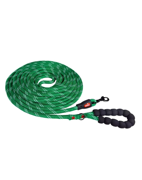 Zdjęcie: Smycz sznurowa dla psa 10 m, 13 mm zielona ZOLUX