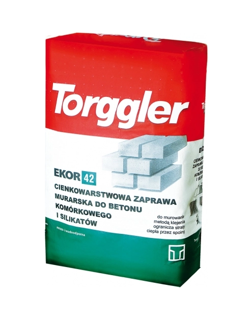 Zdjęcie: Zaprawa klejowa do silikatów Ekor 42B biała 25 kg TORGGLER