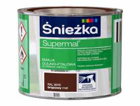 Emalia Supermal matowy brązowy R8016 0,2L ŚNIEŻKA