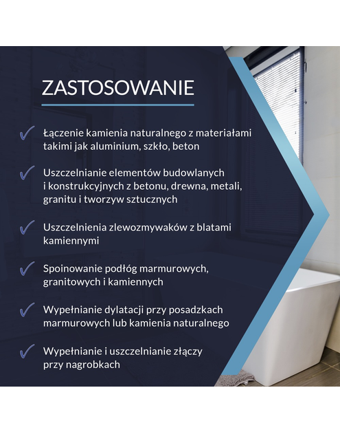 Zdjęcie: Silikon do marmuru i kamienia bezbarwny 280 ml TYTAN PROFESSIONAL