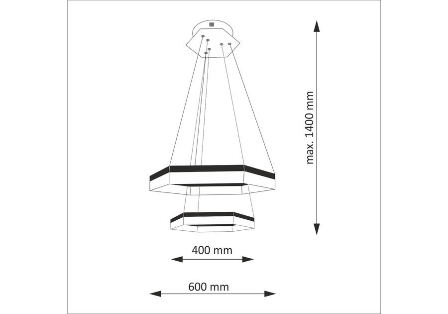 Zdjęcie: Lampa wisząca LED Luna 60 cm IL MIO
