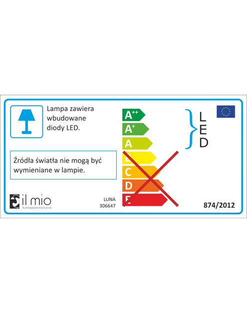Zdjęcie: Lampa wisząca LED Luna 60 cm IL MIO